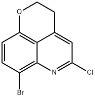 7-Bromo-5-chloro-2,3-dihydropyrano[4,3,2-de]quinoline Struktur