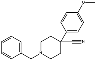1-Benzyl-4-(4-Methoxyphenyl)Piperidine-4-Carbonitrile Struktur