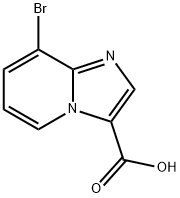8-bromoimidazo[1,2-a]pyridine-3-carboxylic acid Struktur