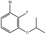 1-Bromo-2-fluoro-3-(1-methylethoxy)-benzene Struktur