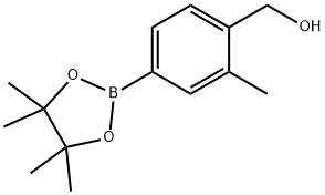4-(Hydroxymethyl)-3-methylphenylboronic Acid Pinacol Ester Structure