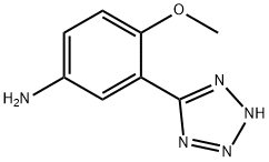 4-methoxy-3-(1H-tetrazol-5-yl)aniline,1160472-93-4,结构式