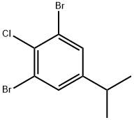 4-Chloro-3,5-dibromoisopropylbenzene 化学構造式