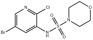 N-(5-bromo-2-chloropyridin-3-yl)morpholine-4-sulfonamide Structure