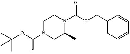 (S)-4-Boc-1-Cbz-2-methyl-piperazine Struktur