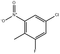 5-chloro-1-fluoro-2-methyl-3-nitrobenzene 化学構造式