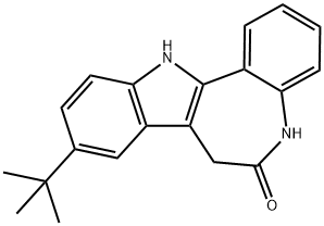 9-(Tert-Butyl)-7,12-Dihydrobenzo[2,3]Azepino[4,5-B]Indol-6(5H)-One Struktur