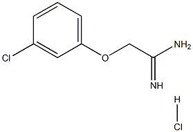 2-(3-Chlorophenoxy)ethanimidamide hydrochloride Struktur