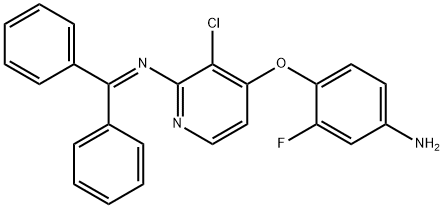 4-(4-amino-2-fluorophenoxy)-3-chloro-N-(diphenylmethylene)-2-Pyridinamine,1174046-76-4,结构式