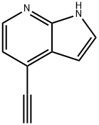 4-エチニル-1H-ピロロ[2,3-b]ピリジン 化学構造式