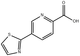 5-(THIAZOL-2-YL)PYRIDINE-2-CARBOXYLIC ACID,1174322-64-5,结构式