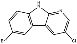 6-bromo-3-chloro-9H-pyrido[2,3-b]indole Structure