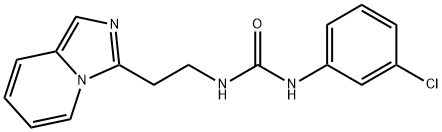 1-(3-chlorophenyl)-3-[2-(imidazo[1,5-a]pyridin-3-yl)ethyl]urea Struktur