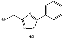 [(5-フェニル-1,2,4-オキサジアゾール-3-イル)メチル]アミン塩酸塩 化学構造式