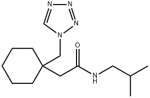 N-(2-methylpropyl)-2-[1-(1H-tetrazol-1-ylmethyl)cyclohexyl]acetamide Struktur