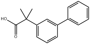 2-([1,1'-Biphenyl]-3-yl)-2-methylpropanoicacid 结构式