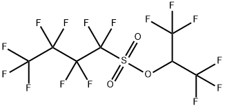 1,1,2,2,3,3,4,4,4-Nonafluoro-butane-1-sulfonic acid 2,2,2-trifluoro-1-trifluoromethyl-ethyl ester Structure