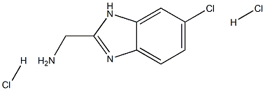 1H-Benzimidazole-2-methanamine, 6-chloro-, dihydrochloride Structure