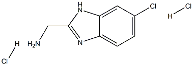 1H-Benzimidazole-2-methanamine, 6-chloro-, dihydrochloride,1185297-00-0,结构式