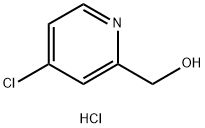 (4-クロロ-2-ピリジニル)メタノール塩酸塩 化学構造式