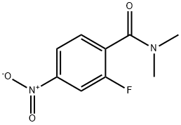 2-fluoro-N,N-dimethyl-4-nitro-benzamide Struktur