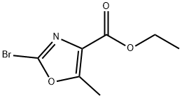 Ethyl 2-bromo-5-methyl-oxazole-4-carboxylate Struktur