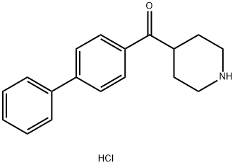 联苯-4-基哌啶-4-基甲酮 盐酸盐, 1187927-65-6, 结构式