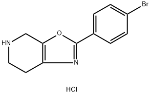 2-(4 - 溴苯基)-4,5,6,7 - 四氢-恶唑并[5,4-C〕吡啶盐酸盐 结构式