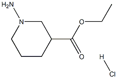 1-Amino-piperidine-3-carboxylic acid ethyl ester hydrochloride Struktur