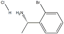 (S)-1-(2-Bromo-phenyl)-ethylamine hydrochloride Struktur