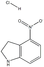 4-硝基吲哚啉盐酸盐 结构式