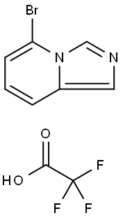 5-Bromo-imidazo[1,5-a]pyridine trifluoroacetate Struktur