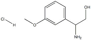 2-Amino-2-(3-methoxy-phenyl)-ethanol hydrochloride Structure