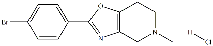 2-(4-Bromo-phenyl)-5-methyl-4,5,6,7-tetrahydro-oxazolo[4,5-c]pyridine hydrochloride Struktur