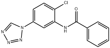N-[2-chloro-5-(1H-tetrazol-1-yl)phenyl]benzamide Structure