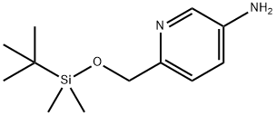 6-(((叔丁基二甲基甲硅烷基)氧基)甲基)吡啶-3-胺,1190380-00-7,结构式