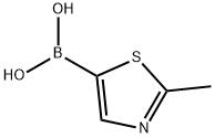 B-(2-methyl-5-thiazolyl)Boronic acid, 1190875-47-8, 结构式