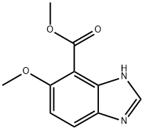 methyl 5-methoxy-3H-benzo[d]imidazole-4-carboxylate 化学構造式
