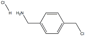 (4-(CHLOROMETHYL)PHENYL)METHANAMINE HCL 化学構造式