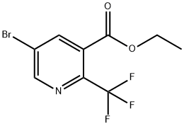 5-Bromo-2-trifluoromethyl-nicotinic acid ethyl ester Struktur
