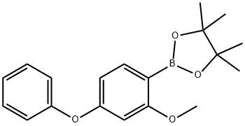 4-Phenoxy-2-methoxyphenylboronic acid pinacol ester 化学構造式