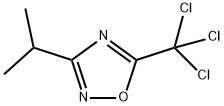 3-Isopropyl-5-(trichloromethyl)-1,2,4-oxadiazole Struktur