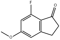 7-FLUORO-5-METHOXY-1-INDANONE Struktur