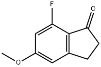 7-氟-5-甲氧基茚酮 结构式