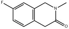 3(2H)-Isoquinolinone, 7-fluoro-1,4-dihydro-2-methyl- Structure