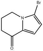 3-bromo-6,7-dihydroindolizin-8(5H)-one, 1199971-55-5, 结构式