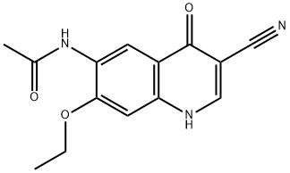 N-(3-CYANO-7-ETHOXY-4-OXO-1,4-DIHYDROQUINOLIN-6-YL)ACETAMIDE;INTERMEDIATE 1, 1201080-09-2, 结构式