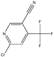 6-chloro-4-(trifluoromethyl)nicotinonitrile Struktur