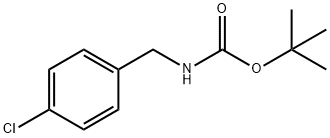 (4-氯苄基)氨基甲酸叔丁酯 结构式
