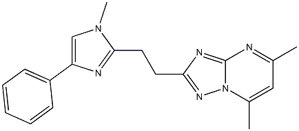 1201689-08-8 5,7-dimethyl-2-[2-(1-methyl-4-phenyl-1H-imidazol-2-yl)-ethyl]-[1,2,4]triazolo[1,5-a]pyrimidine